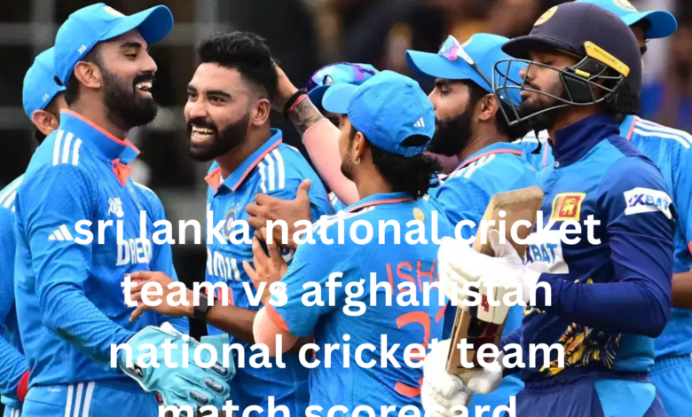 sri lanka national cricket team vs afghanistan national cricket team match scorecard