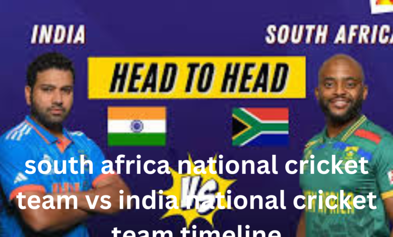 south africa national cricket team vs india national cricket team timeline