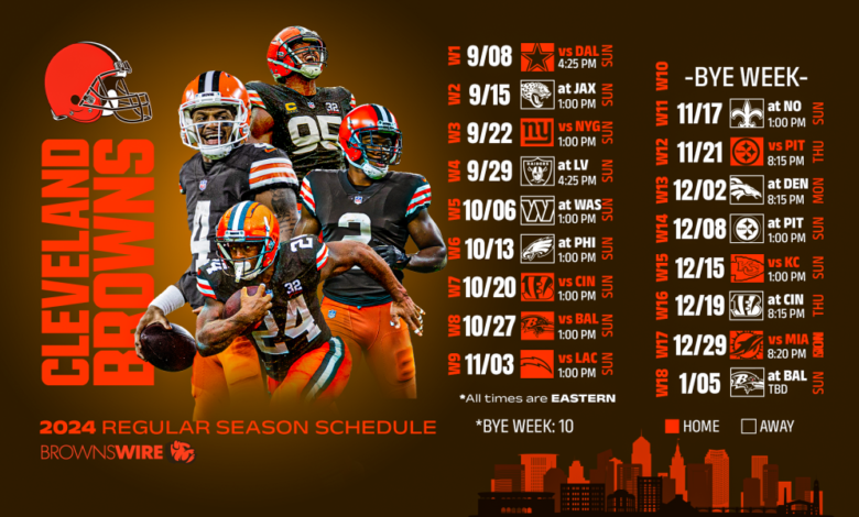 Browns 2024 Schedule