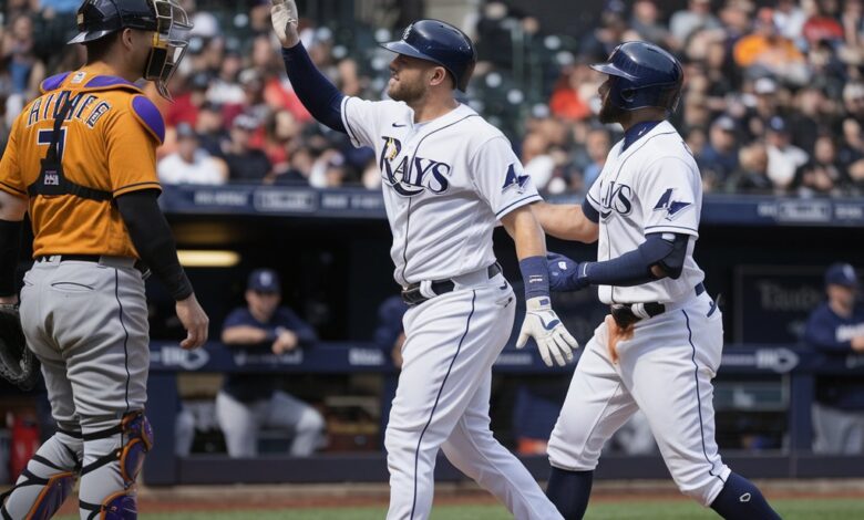 Tampa bay rays vs texas rangers match player stats​